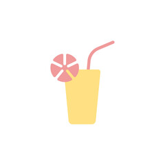 juice drink icon or sign design illustration