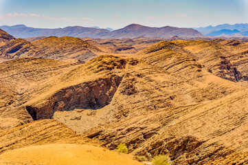 Fototapeta na wymiar It's Beautiful landscape of the desert of Namibia