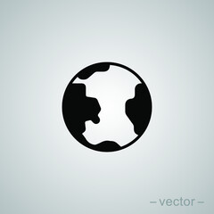 Vector planet earth icon illustration EPS10