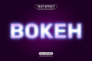 Editable Blurry Bokeh Text Effect