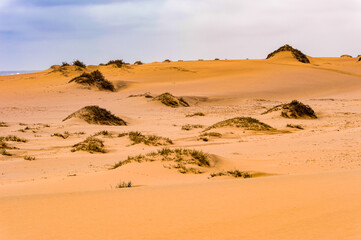 Fototapeta na wymiar It's Sand dunes at the Namib-Naukluft National Park, Namibia