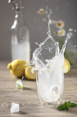 lemonade splash still life