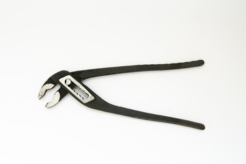 adjustable spanner on a white background