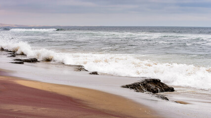 It's Atlantic Ocean coast at the Namib-Naukluft National Park, Namibia