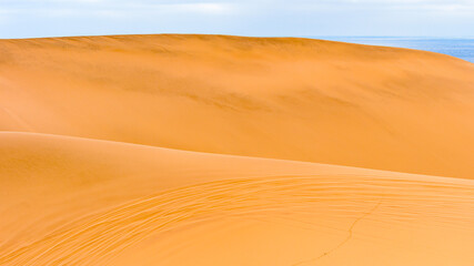 It's Spectacular view of the Sand dunes at the Namib-Naukluft National Park, Namibia