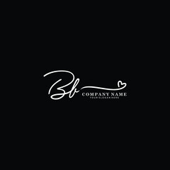 BB initials signature logo. Handwriting logo vector templates. Hand drawn Calligraphy lettering Vector illustration.