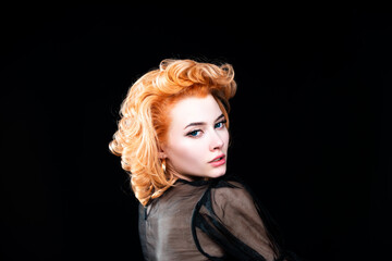 Beauty Woman face Portrait. Beautiful young woman with clean perfect skin.