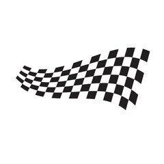 Race flag icon, simple design race flag logo