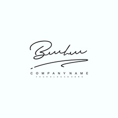 BL initials signature logo. Handwriting logo vector templates. Hand drawn Calligraphy lettering Vector illustration.