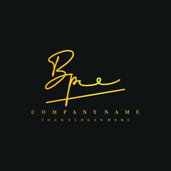 BM initials signature logo. Handwriting logo vector templates. Hand drawn Calligraphy lettering Vector illustration.