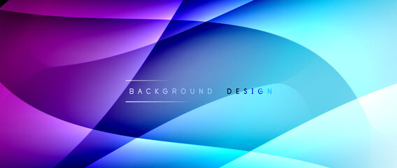 Fluid gradient waves with shadow lines and glowing light effect, modern flowing motion abstract background for cover, placards, poster, banner or flyer