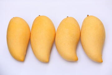 Mangifera indica L.Mango on white background