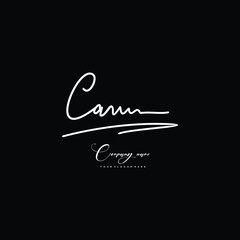 CA initials signature logo. Handwriting logo vector templates. Hand drawn Calligraphy lettering Vector illustration.