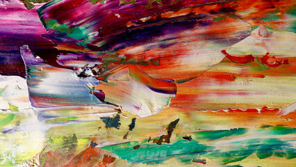 Colorful abstract background wallpaper. Modern motif visual art.  Mixtures of oil paint. Trendy...