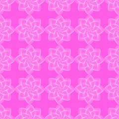 Abstract flower geometric pattern. Seamless vector background.  Ornament for fabric, wallpaper, packaging, decorative print.