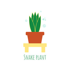 Plants for planting in the garden. Snake plant concept illustration. Planting trees in the summer. Illustration vector.