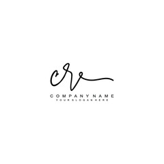 CR initials signature logo. Handwriting logo vector templates. Hand drawn Calligraphy lettering Vector illustration.
