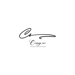 CS initials signature logo. Handwriting logo vector templates. Hand drawn Calligraphy lettering Vector illustration.
