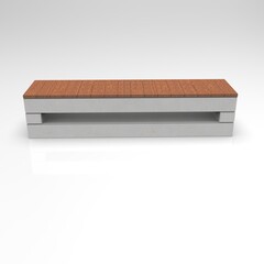 3d image of bench is a Puzzle with backlight 00003
