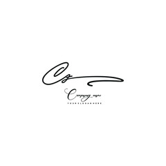 Obraz premium CZ initials signature logo. Handwriting logo vector templates. Hand drawn Calligraphy lettering Vector illustration. 