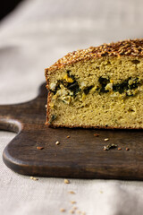 Gluten free egg and onion pie 