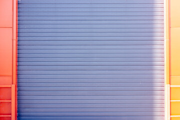 Blue color metal sheet material roller gate/door