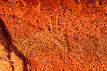 It's Ancient rock engravings, Twyfelfontein, Kunene Region, Namibia. UNESCO World Heritage site