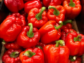 red and yellow peppers