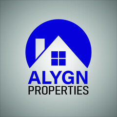 a logo that forms the roof of the house