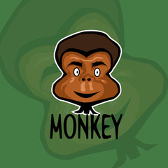 Monkey mascot logo