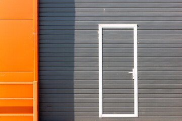 Fototapeta premium Shutter door factory otdoor shot.