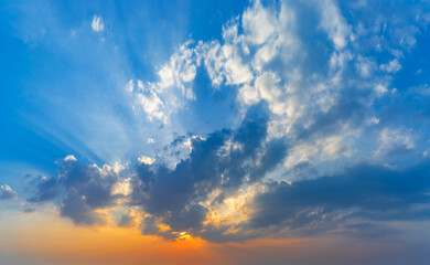 Cloudscape at sunset