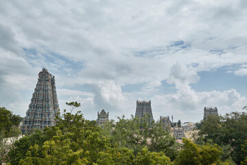 Fototapeta premium Meenakshi hindu temple in madurai, India