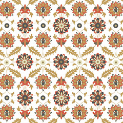 Seamless pattern with flowers