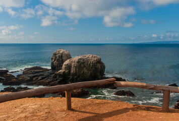 Punta  de Lobos Pichilemu Chile  rocas  mar oceano pacifico olas mar  playas  vacaciones 