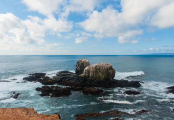 Punta  de Lobos Pichilemu Chile  rocas  mar oceano pacifico olas mar  playas  vacaciones 