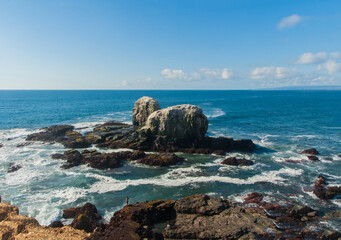 Punta  de Lobos Pichilemu Chile  rocas  mar oceano pacifico olas mar  playas  vacaciones 