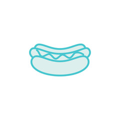 Icon hotdog design  illustration template