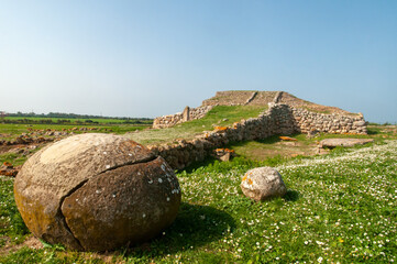 Prehistoric altar Monte d'Accoddi, is a megalithic monument discovered in 1954 in Sassari, Sardinia