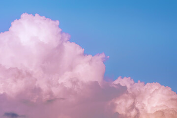 Aesthetic background pink clouds sky - 358583086
