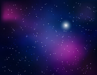 Abstract space background with stars