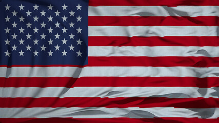 Fototapeta premium Tkanina falista tekstura flaga narodowa USA, Stany Zjednoczone Ameryki