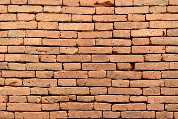 Beautifully arranged bricks texture background.Old Brick wall texture background. 
