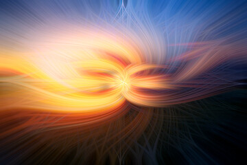 Fototapeta premium Abstract background with graphic shapes. color and smoke