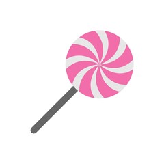 Candy icon in flat design style. Sweets sign.
