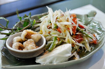 papaya salad or spicy salad