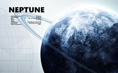 Neptune. Minimalistic style © Vadimsadovski