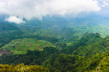 Fototapeta premium It's Beutiful landscape of the mountain nature of Ethiopia, Africa