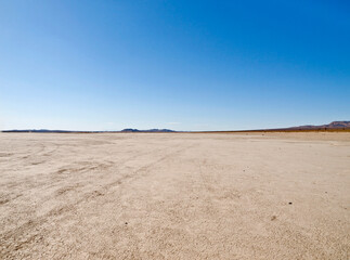 El Mirage Mojave desert dry lake bed in Southern California.  