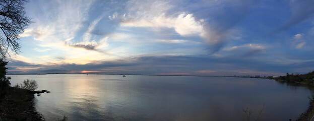 View of Guaiba Lake, Porto Alegre, Brazil